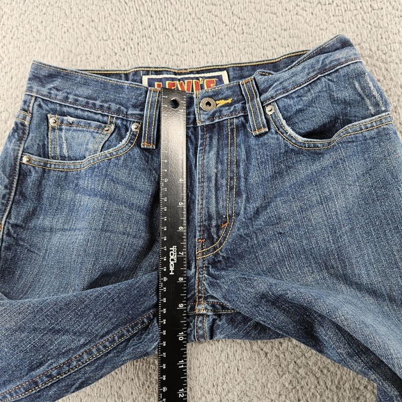 Levis Jeans Mens 29x30 Blue 514 Slim Straight Distressed Cotton Skater Pants - Picture 8 of 16